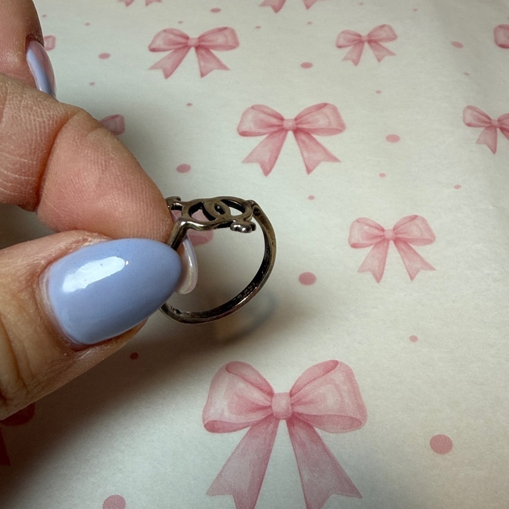 Vintage Man & Women Symbol Ring-sterling silver - Picture 2 of 3
